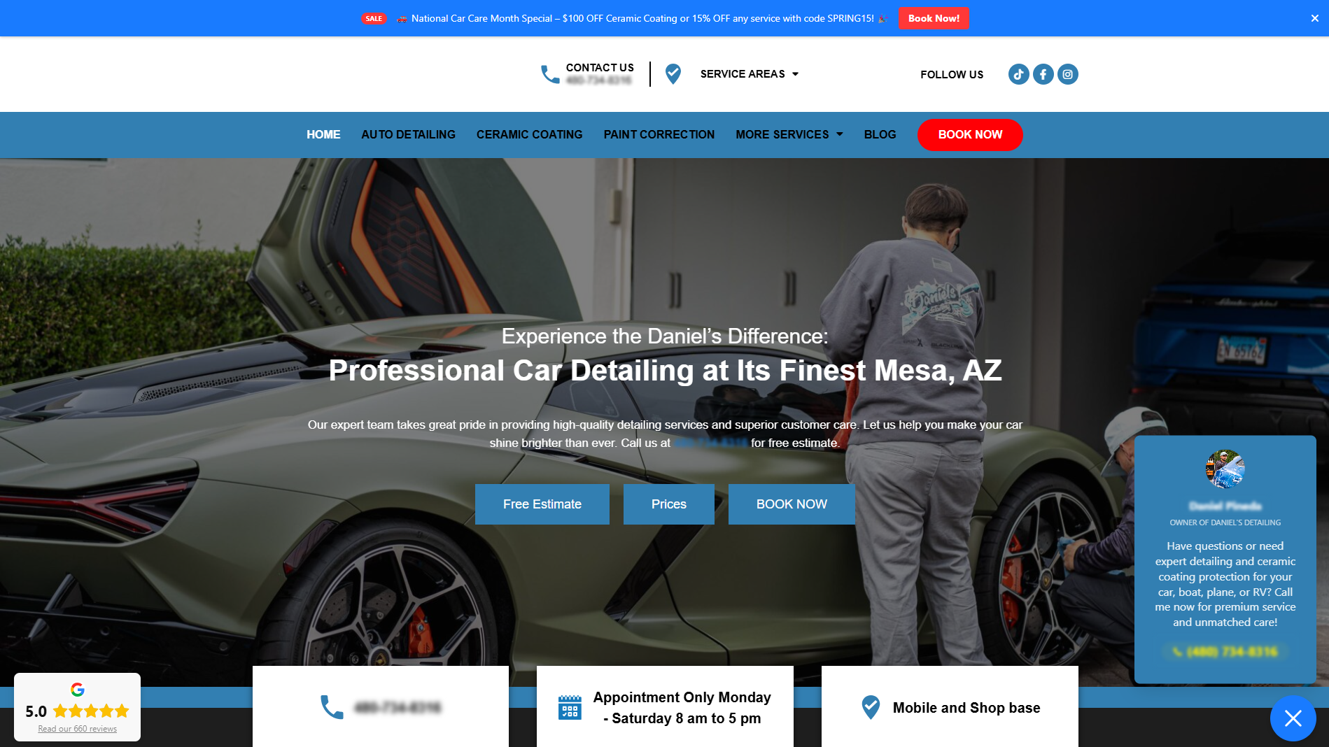 Detailers Movement - Website before after